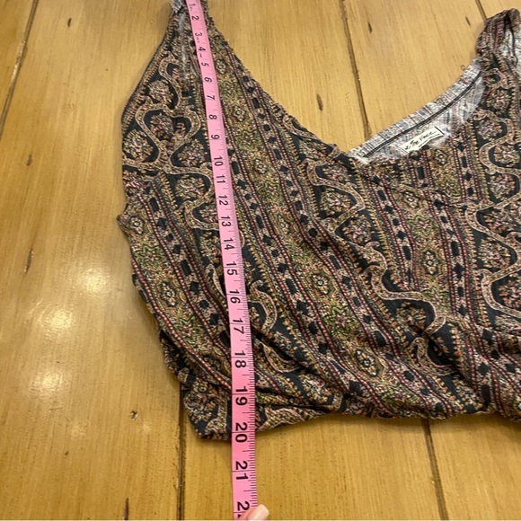 We the Free Women's Your Twisted Crop Tank Multicolor Brown Black Top New medium - Picture 14 of 14